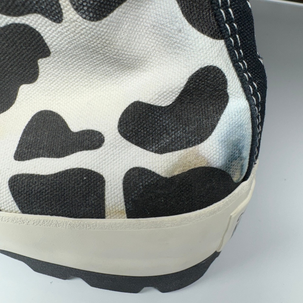 Converse All Star Chuck Taylor Lugged High Top‎ Cow Print Sneakers Womens Size 8 - Picture 11 of 16